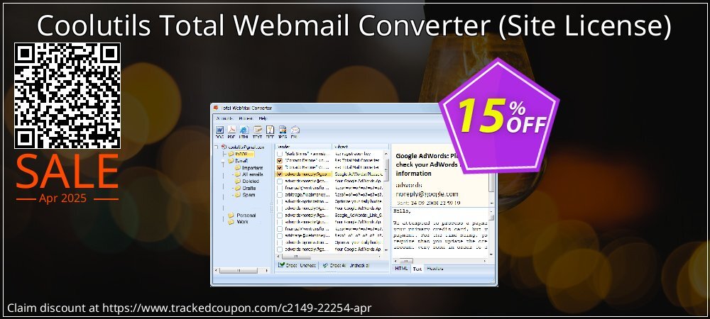 Coolutils Total Webmail Converter - Site License  coupon on World Password Day discounts