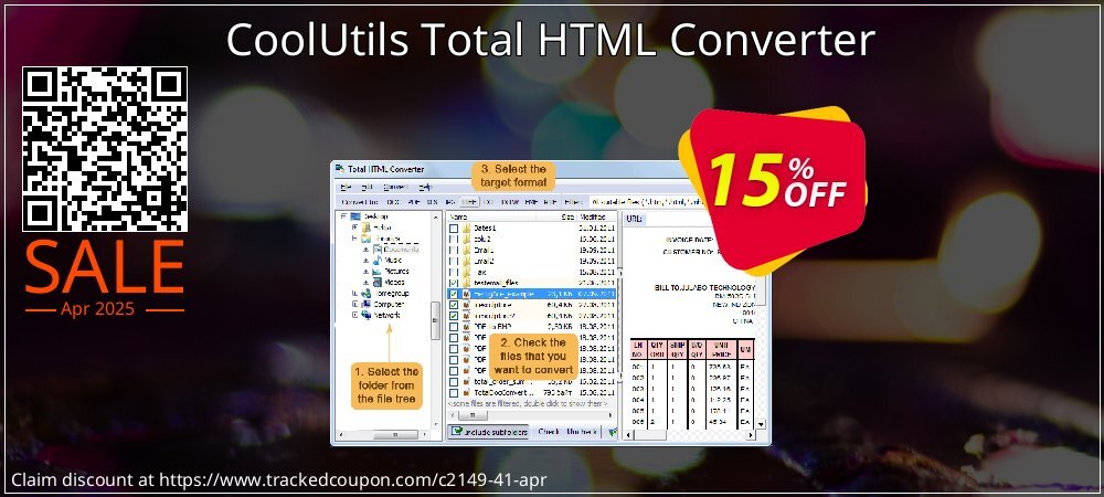 CoolUtils Total HTML Converter coupon on Palm Sunday offering discount