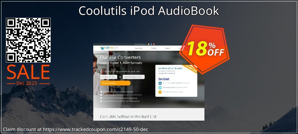 Coolutils iPod AudioBook coupon on National Walking Day offering sales