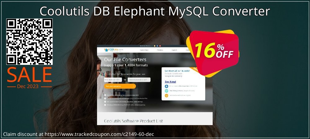 Coolutils DB Elephant MySQL Converter coupon on World Hello Day offering discount