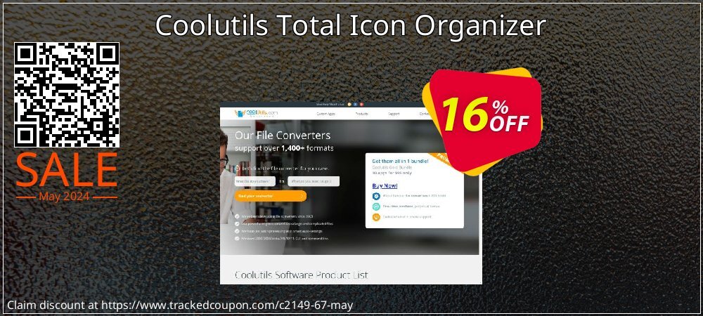Coolutils Total Icon Organizer coupon on April Fools' Day offering discount