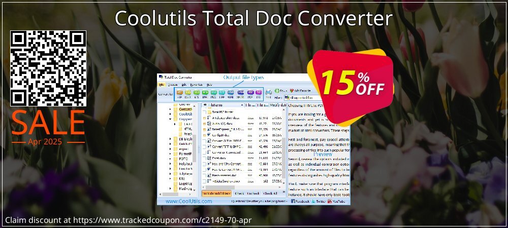 Coolutils Total Doc Converter coupon on Mother Day promotions