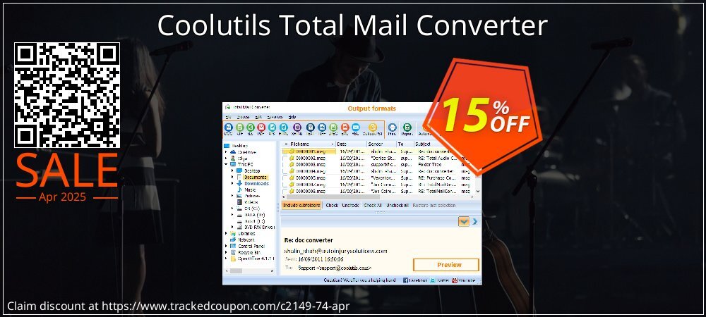 Coolutils Total Mail Converter coupon on Tell a Lie Day offer