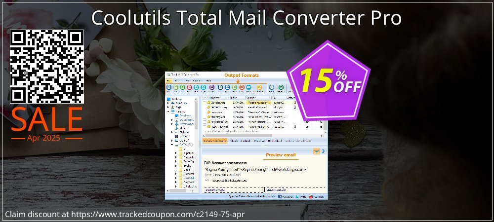 Coolutils Total Mail Converter Pro coupon on Mother Day offering discount