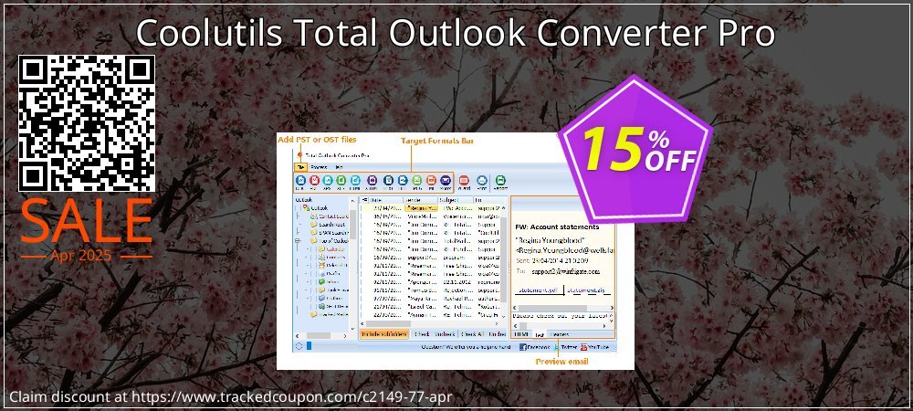 Coolutils Total Outlook Converter Pro coupon on April Fools' Day offering sales