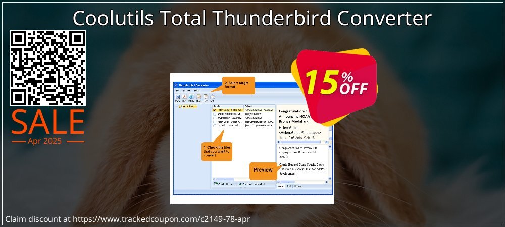 Coolutils Total Thunderbird Converter coupon on Easter Day super sale