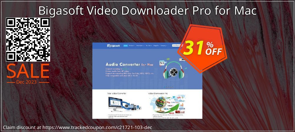 Bigasoft Video Downloader Pro for Mac coupon on National Savings Day discounts