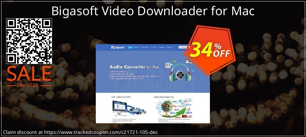 Bigasoft Video Downloader for Mac coupon on World Backup Day offer