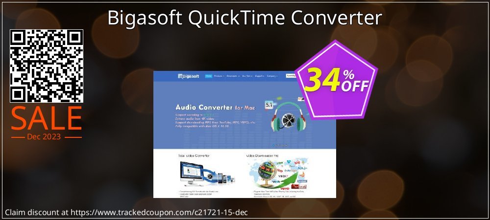 Bigasoft QuickTime Converter coupon on ​Coffee Day sales