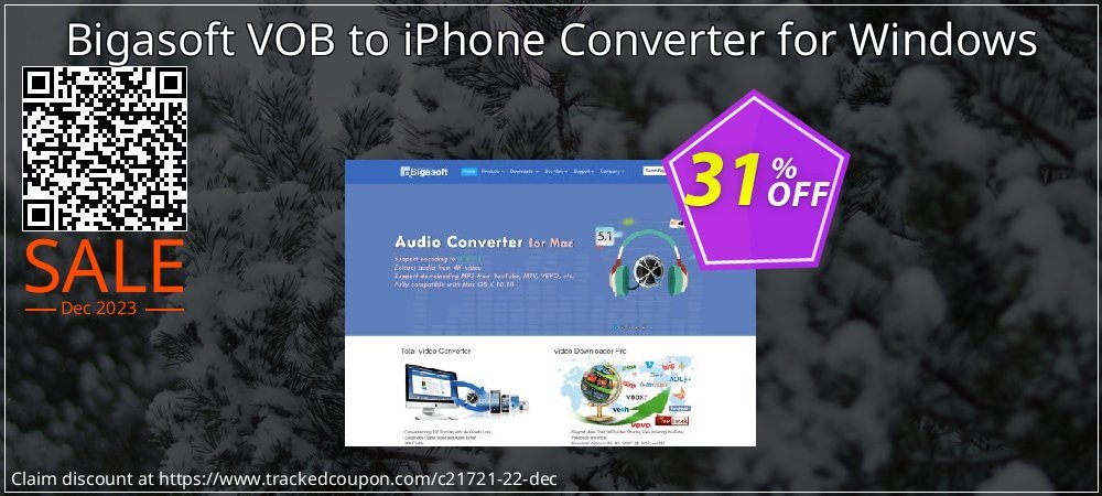Get 30% OFF Bigasoft VOB to iPhone Converter for Windows offering sales