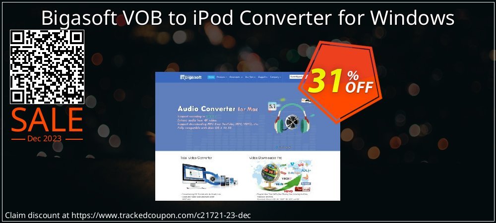 Bigasoft VOB to iPod Converter for Windows coupon on National Savings Day promotions