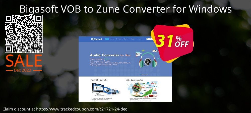 Bigasoft VOB to Zune Converter for Windows coupon on April Fools' Day offer