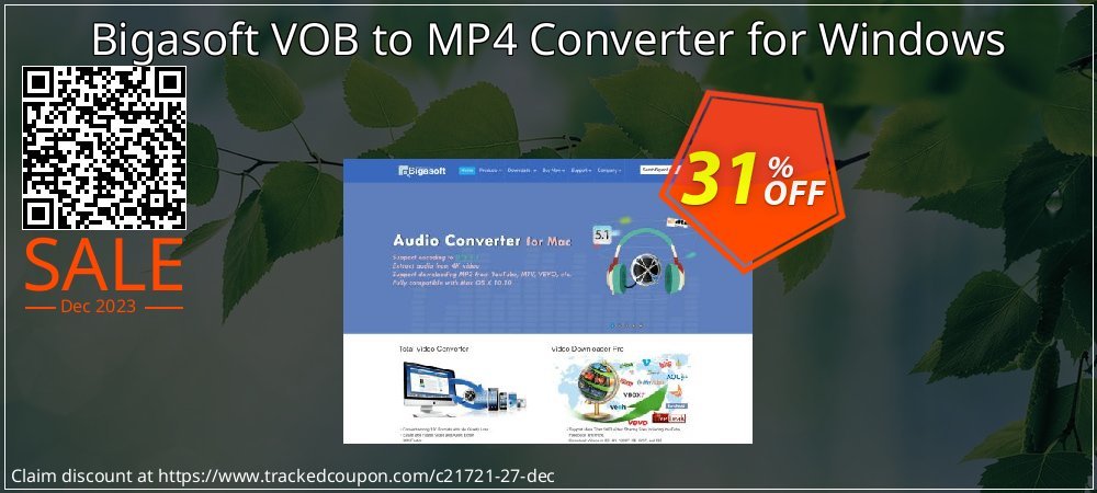 Bigasoft VOB to MP4 Converter for Windows coupon on National Pumpkin Day discount