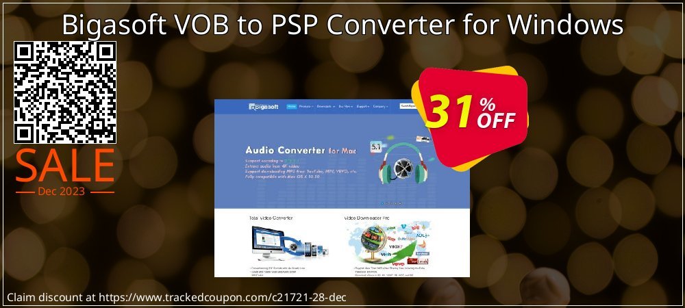 Bigasoft VOB to PSP Converter for Windows coupon on Easter Day discounts