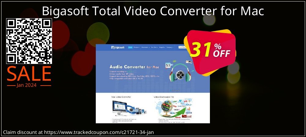 Bigasoft Total Video Converter for Mac coupon on Tell a Lie Day offering discount