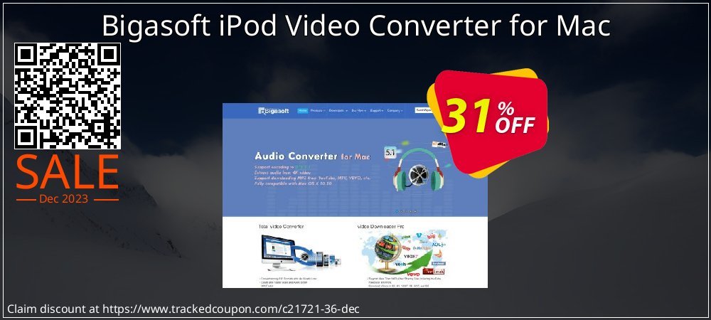 Bigasoft iPod Video Converter for Mac coupon on World Party Day super sale