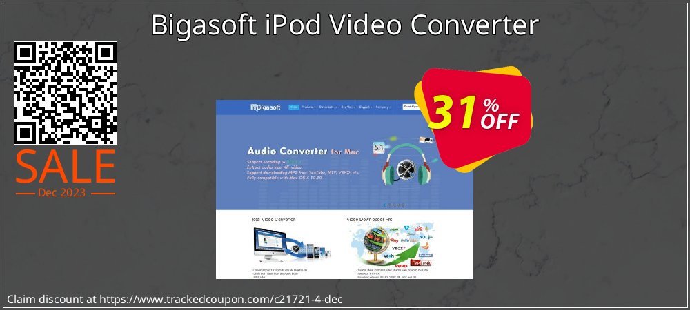 Bigasoft iPod Video Converter coupon on National Coffee Day super sale
