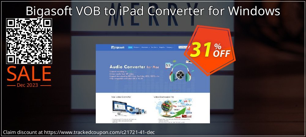 Bigasoft VOB to iPad Converter for Windows coupon on World Smile Day promotions
