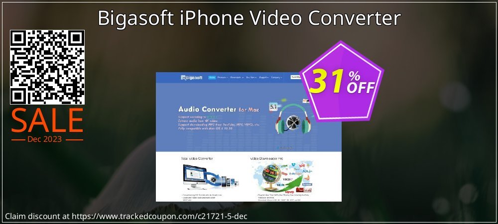 Bigasoft iPhone Video Converter coupon on National Walking Day offer