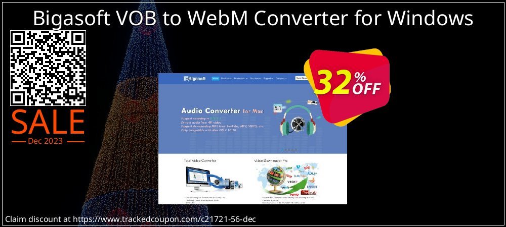 Bigasoft VOB to WebM Converter for Windows coupon on World Party Day promotions