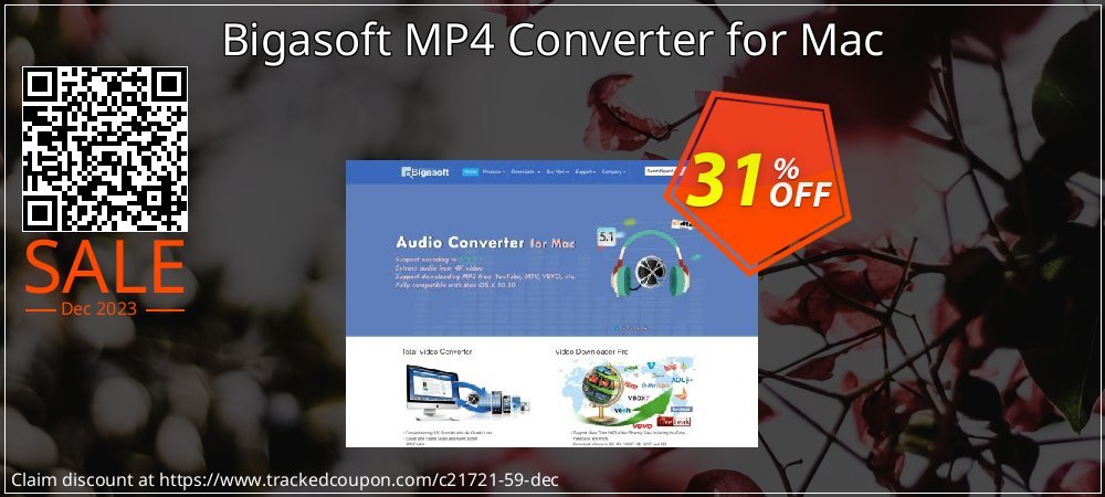 Bigasoft MP4 Converter for Mac coupon on ​Coffee Day promotions