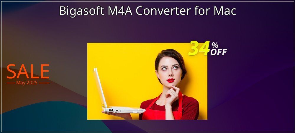 Bigasoft M4A Converter for Mac coupon on National Smile Day offering discount