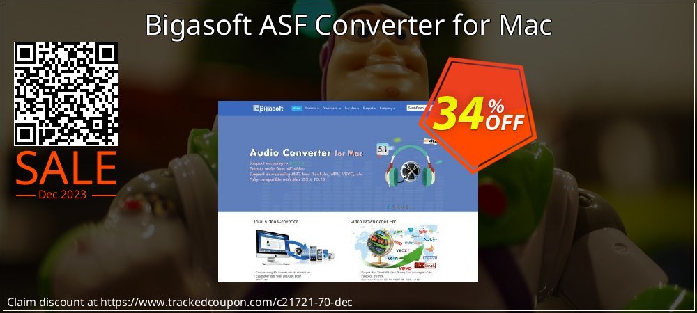 Bigasoft ASF Converter for Mac coupon on National Walking Day offering discount