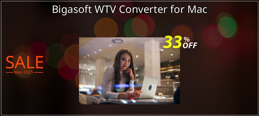 Bigasoft WTV Converter for Mac coupon on World Party Day offering sales