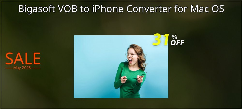 Bigasoft VOB to iPhone Converter for Mac OS coupon on National Walking Day sales