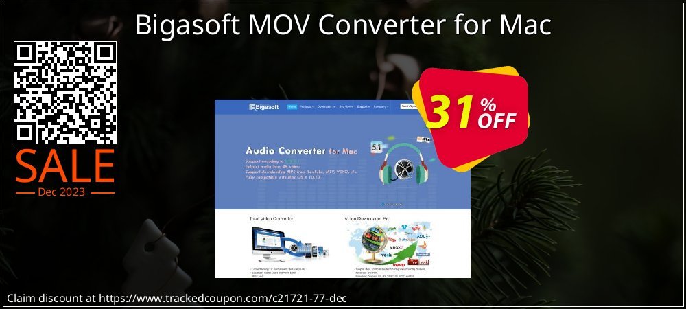 Bigasoft MOV Converter for Mac coupon on April Fools' Day offer