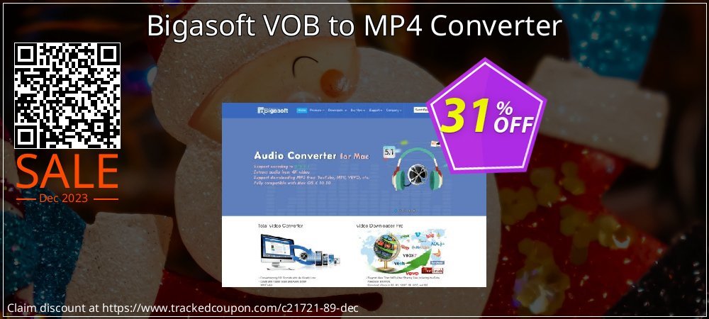 Bigasoft VOB to MP4 Converter coupon on Cheese Pizza Day deals