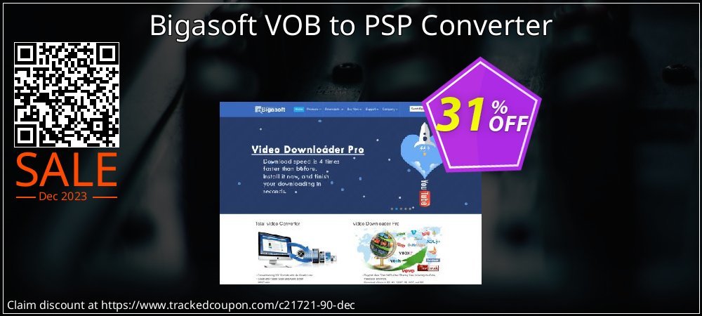 Bigasoft VOB to PSP Converter coupon on Christmas Eve offering sales