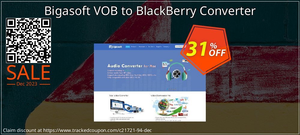 Bigasoft VOB to BlackBerry Converter coupon on IT Professionals Day super sale
