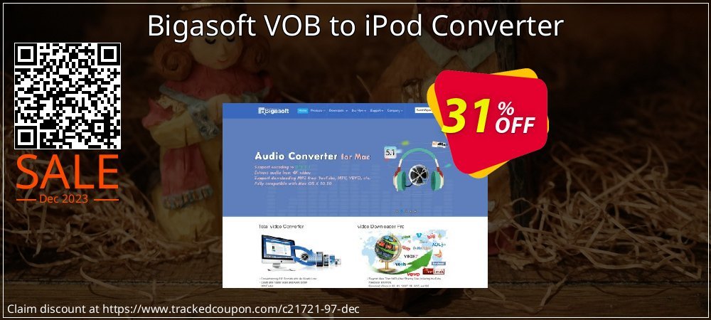 Bigasoft VOB to iPod Converter coupon on Halloween deals