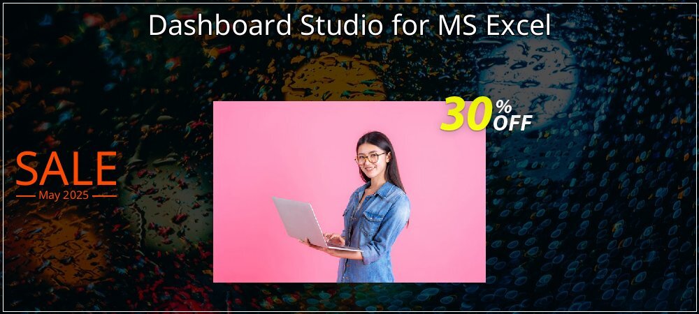 Dashboard Studio for MS Excel coupon on World Party Day offer