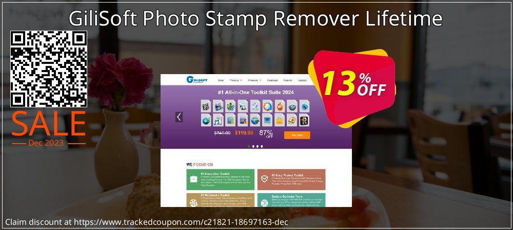 GiliSoft Photo Stamp Remover Lifetime coupon on Easter Day discount