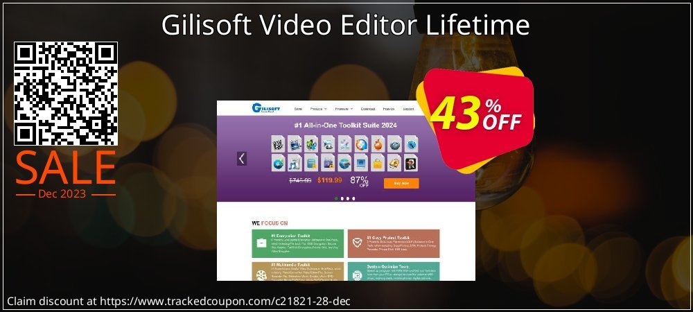 Gilisoft Video Editor Lifetime coupon on New Year's Day discounts