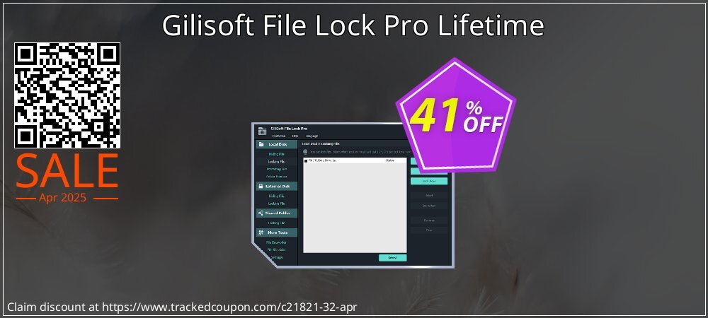 Gilisoft File Lock Pro Lifetime coupon on April Fools' Day discount