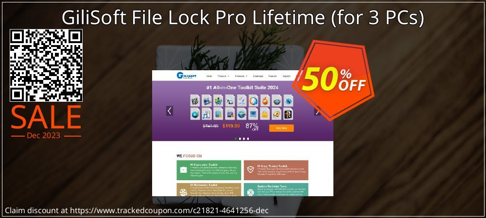 GiliSoft File Lock Pro Lifetime - for 3 PCs  coupon on World Party Day promotions