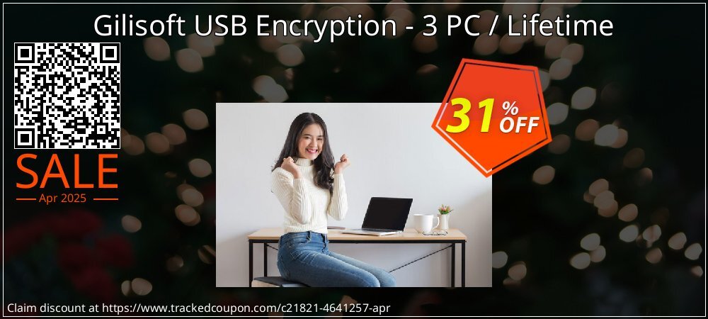 Gilisoft USB Encryption - 3 PC / Lifetime coupon on April Fools' Day sales