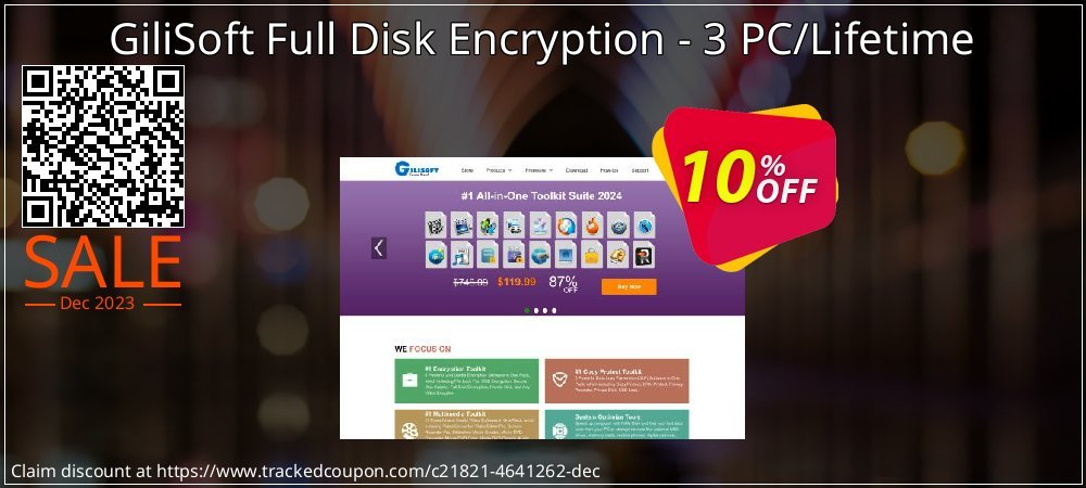 GiliSoft Full Disk Encryption - 3 PC/Lifetime coupon on April Fools' Day offering sales