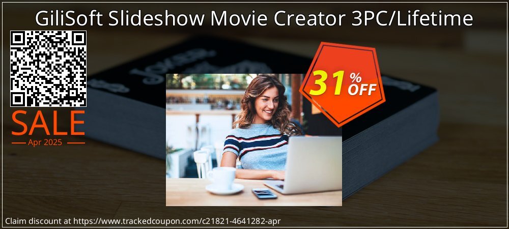 GiliSoft Slideshow Movie Creator 3PC/Lifetime coupon on April Fools' Day discounts