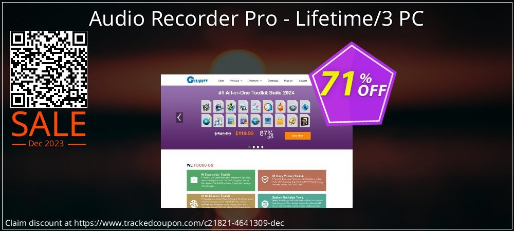 Audio Recorder Pro - Lifetime/3 PC coupon on April Fools' Day super sale