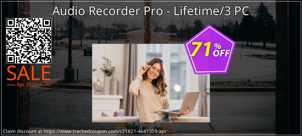 Audio Recorder Pro - Lifetime/3 PC coupon on April Fools' Day super sale