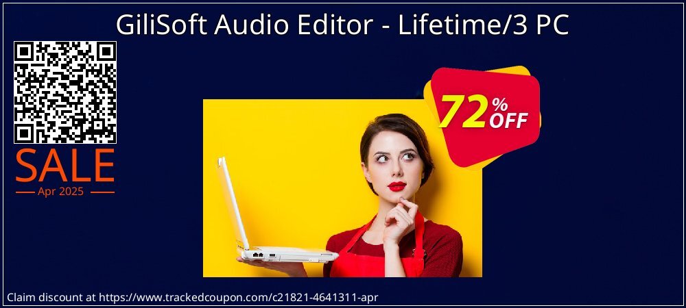 GiliSoft Audio Editor - Lifetime/3 PC coupon on World Party Day sales