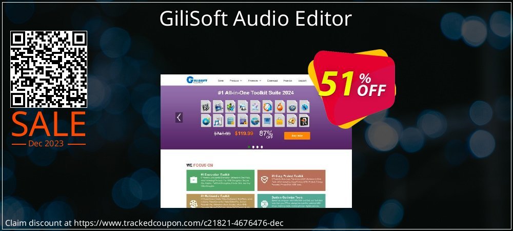 GiliSoft Audio Editor coupon on World Party Day offer