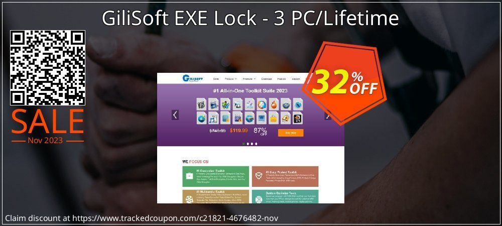 GiliSoft EXE Lock - 3 PC/Lifetime coupon on April Fools' Day promotions