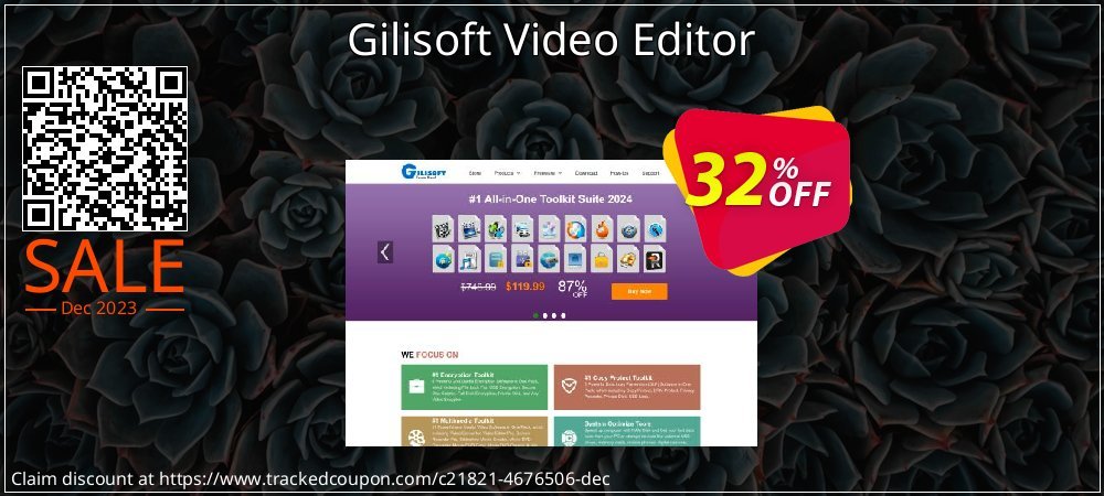 Gilisoft Video Editor coupon on World Party Day offering sales
