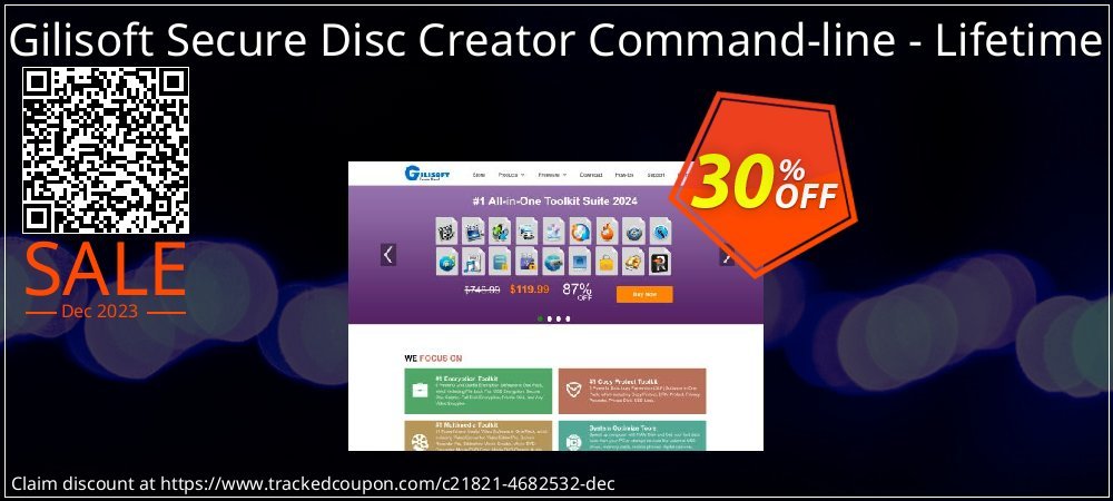 Gilisoft Secure Disc Creator Command-line - Lifetime coupon on April Fools' Day deals