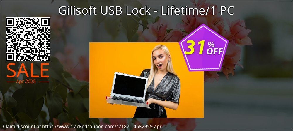 Gilisoft USB Lock - Lifetime/1 PC coupon on April Fools' Day offering discount